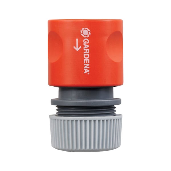 Gardena Gardena 5/8 in. Nylon/ABS Threaded Female Hose End Repair Connector with Water Stop 36826 - main